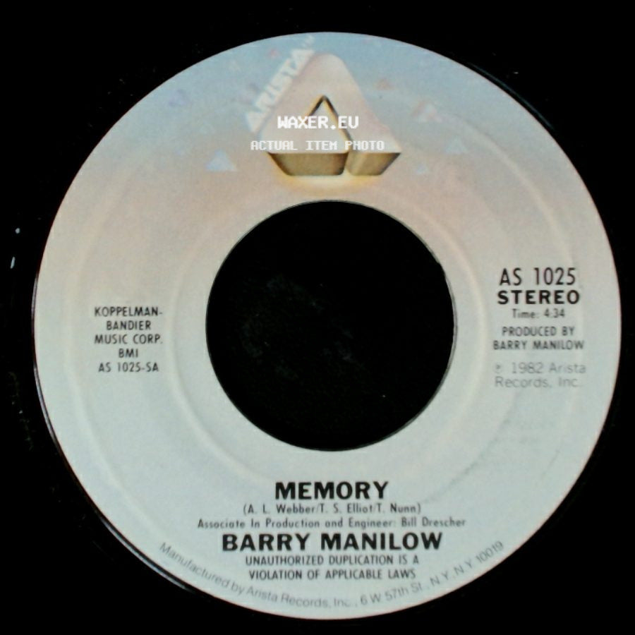 Barry Manilow - Memory / Heart Of Steel side A