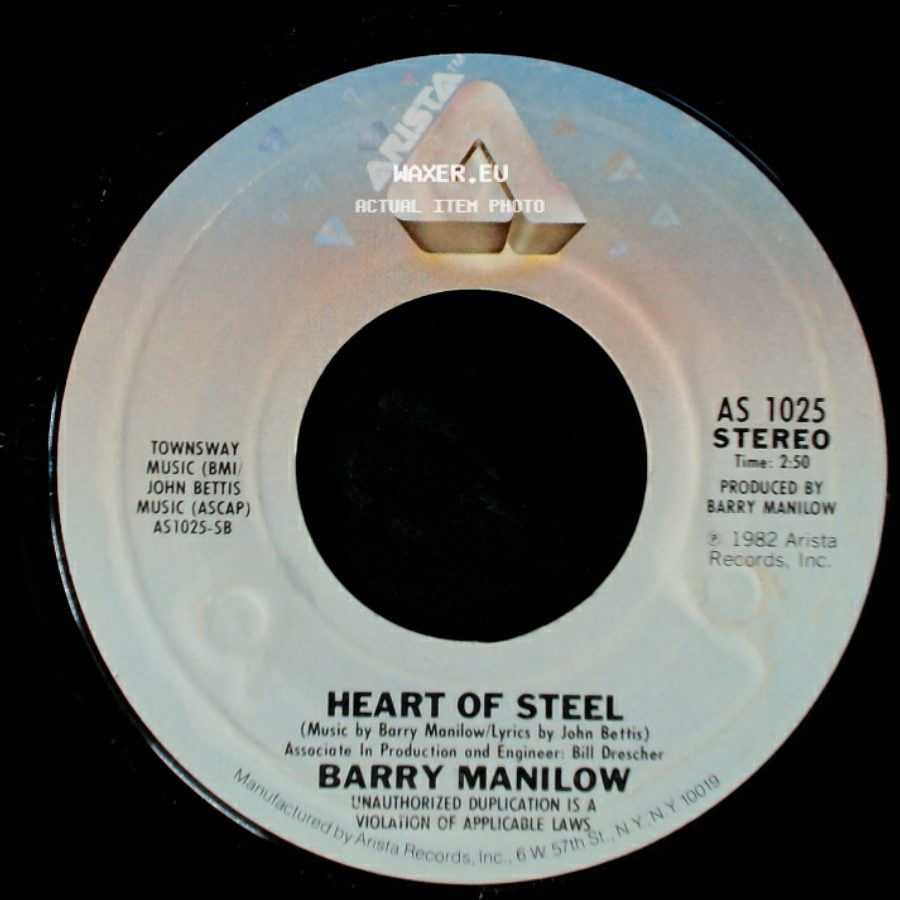 Barry Manilow - Memory / Heart Of Steel side B
