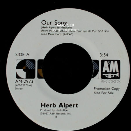 Herb Alpert - Our Song / Our Song side B