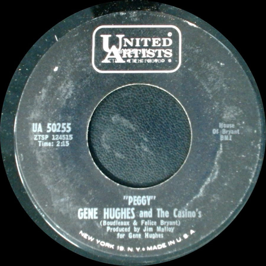 Gene Hughes And The Casino's - Peggy / Where Am I" (Here I Am) side A