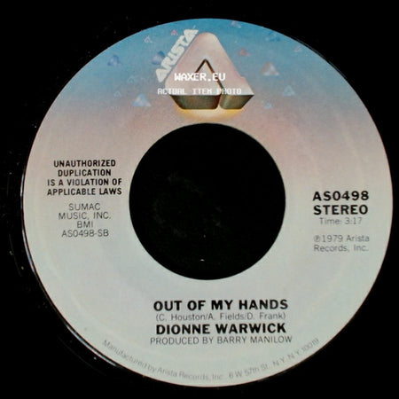 Dionne Warwick - Out Of My Hands / After You side A