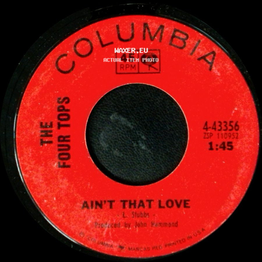 The Four Tops - Ain't That Love / Lonely Summer side A