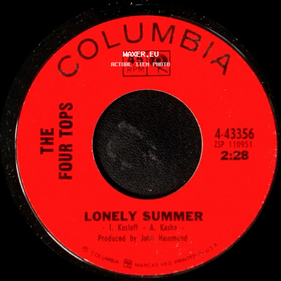 The Four Tops - Ain't That Love / Lonely Summer side B