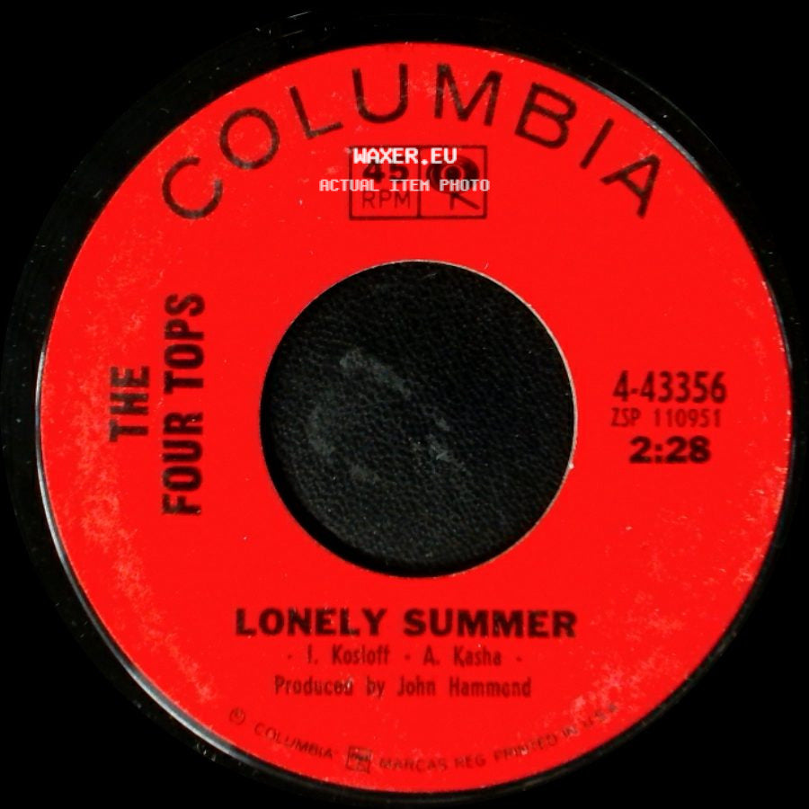 The Four Tops - Lonely Summer / Ain't That Love side A
