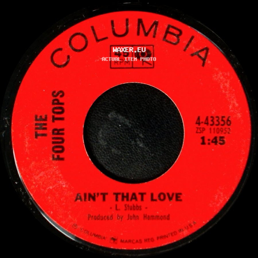 The Four Tops - Lonely Summer / Ain't That Love side B