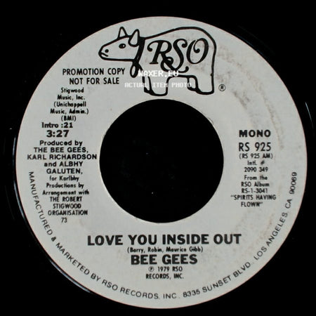 Bee Gees - Love You Inside Out / Love You Inside Out side B