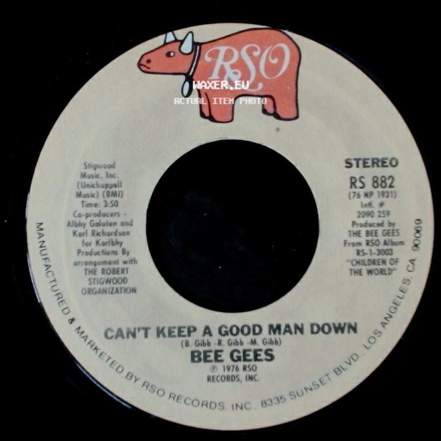 Bee Gees - How Deep Is Your Love / Can't Keep A Good Man Down side B