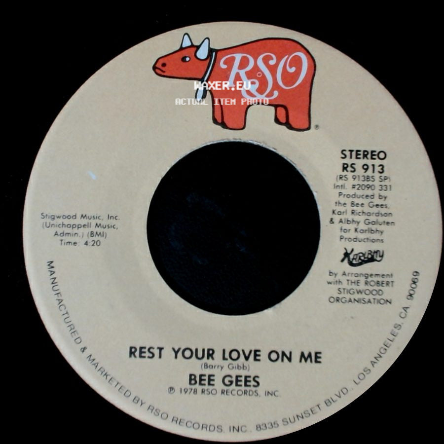 Bee Gees - Rest Your Love On Me / Too Much Heaven side A