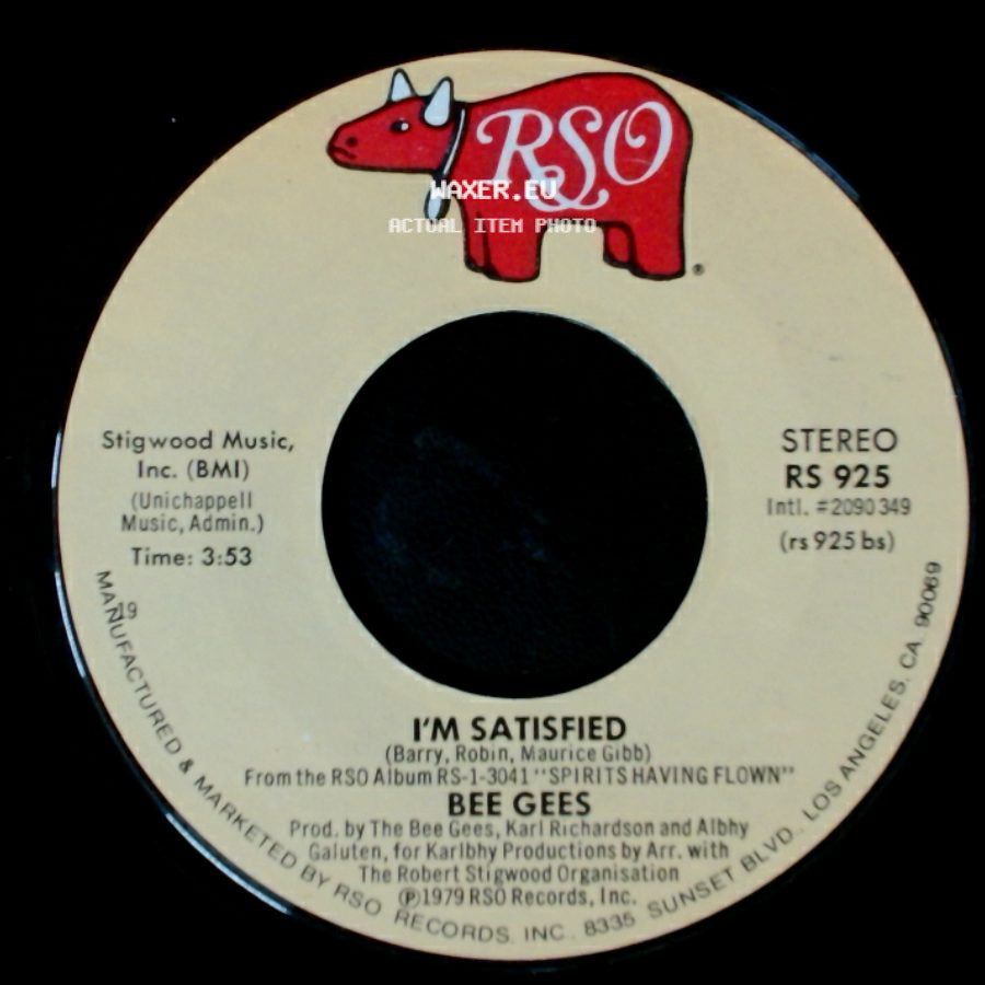 Bee Gees - I'm Satisfied / Love You Inside Out side A