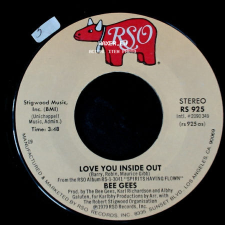Bee Gees - I'm Satisfied / Love You Inside Out side B