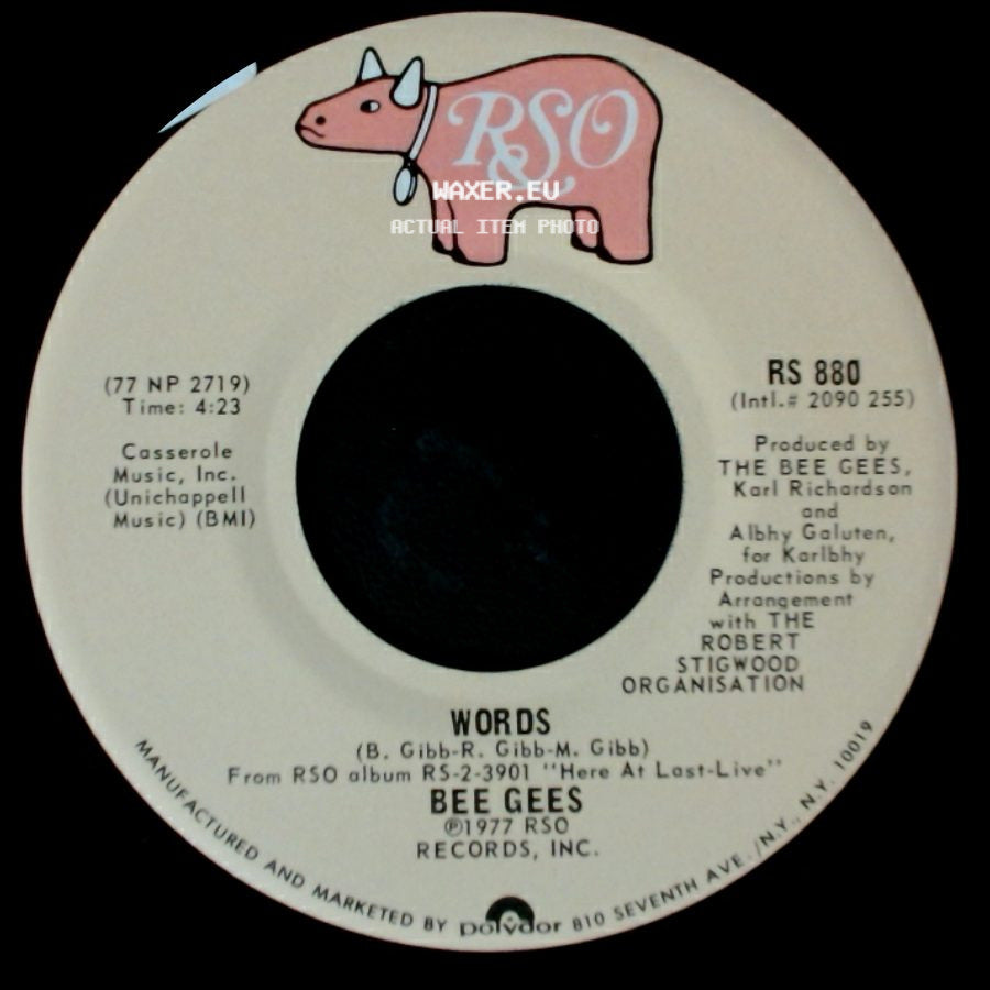 Bee Gees - Edge Of The Universe / Words side B