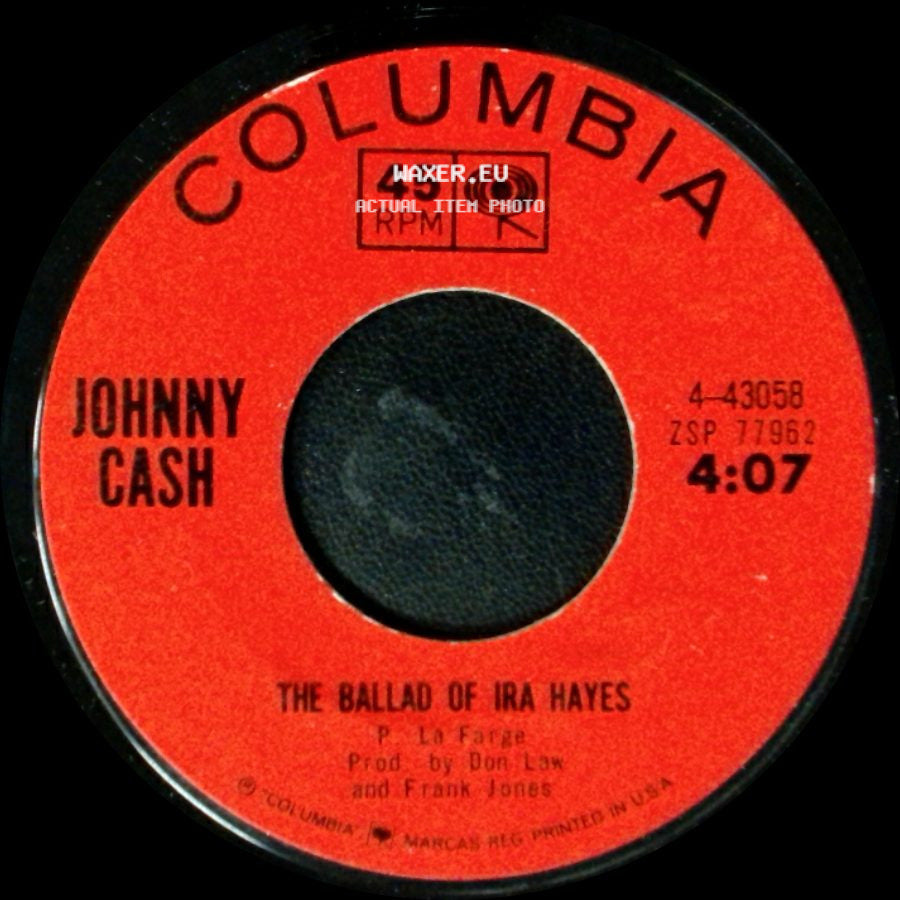 Johnny Cash - Bad News / The Ballad Of Ira Hayes side B
