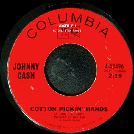 Johnny Cash - The One On The Right Is On The Left / Cotton Pickin' Hands side B