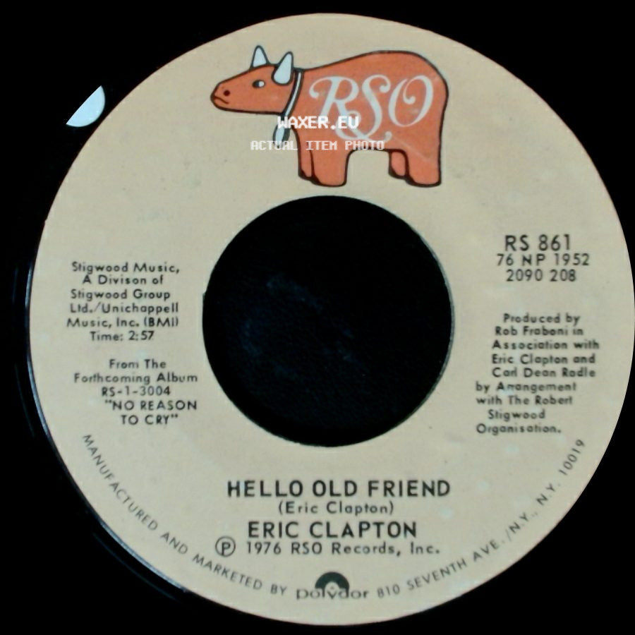Eric Clapton - All Our Pastimes / Hello Old Friend side B