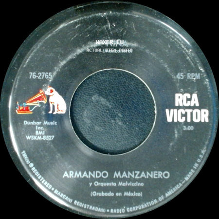 Armando Manzanero / Armando Manzanero Y Orquesta Malviccino - Puedo Morir Mañana / Nina (Manzanero) side B