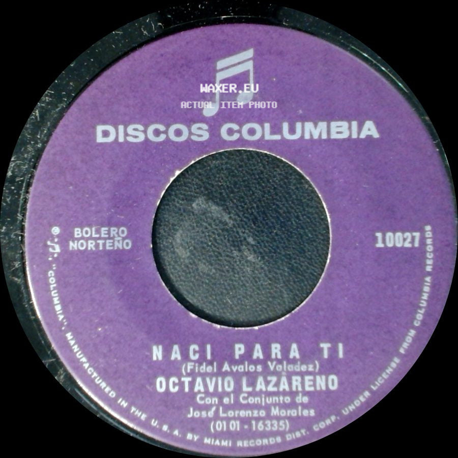 Octavio Lazareno - Cuando Era Niño / Naci Para Ti side B
