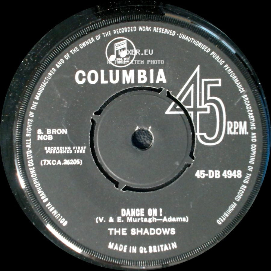 The Shadows - All Day / Dance On side B