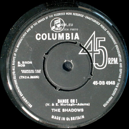 The Shadows - All Day / Dance On side B