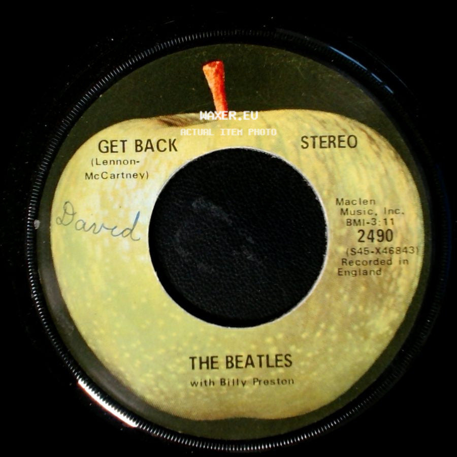 The Beatles With Billy Preston - Don't Let Me Down / Get Back (Lennon-Mccartney) side B