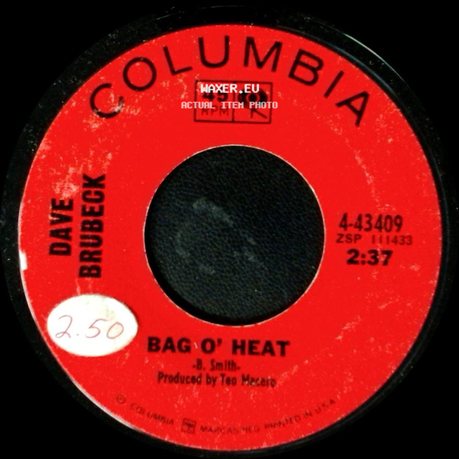 Dave Brubeck - Happy Bandito / Bag O' Heat side B