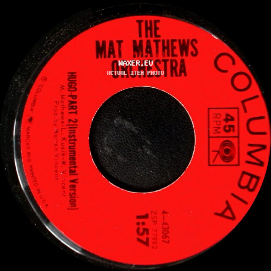 The Mat Mathews Orchestra / Linda Hall - Hugo - Part 2 (Instrumental Version) / Hugo side A