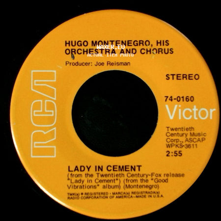 Hugo Montenegro, His Orchestra And Chorus - Lady In Cement / Happy Together side A