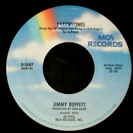 Jimmy Buffett - Saxophones / Come Monday side A