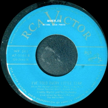 Freddy Martin And His Orchestra - Smoke Gets In Your Eyes / I've Told Every Little Star side B