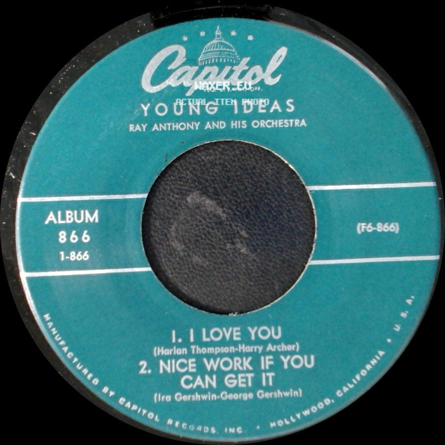 Ray Anthony And His Orchestra - Young Ideas / Young Ideas side B