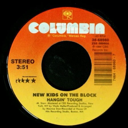 New Kids On The Block - Didn't I (Blow Your Mind) / Hangin' Tough side B