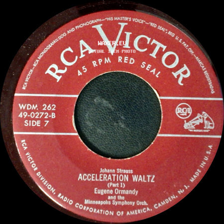 Eugene Ormandy And The Minneapolis Symphony Orch. - Acceleration Waltz (Part 1) / Die Fledermaus: Overture side A