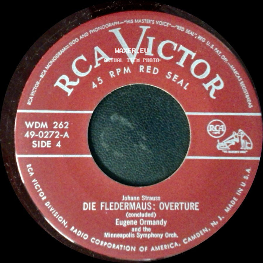 Eugene Ormandy And The Minneapolis Symphony Orch. - Acceleration Waltz (Part 1) / Die Fledermaus: Overture side B