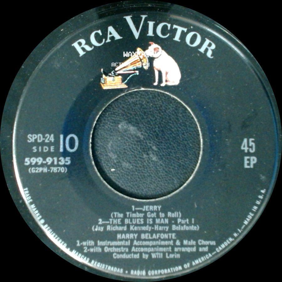 Harry Belafonte - Jerry / The Blues Is Man - Part I / Unknown Title B side A