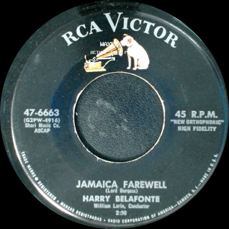 Harry Belafonte - Once Was / Jamaica Farewell side B