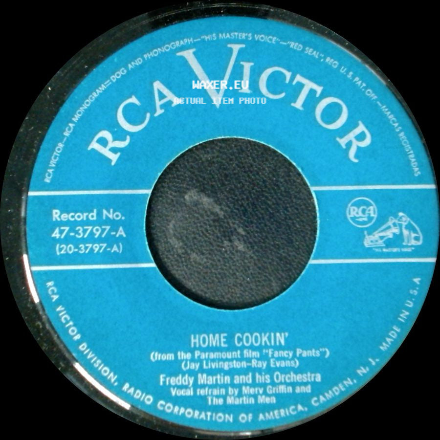 Freddy Martin And His Orchestra - The 3Rd Man Theme / Home Cookin' side B