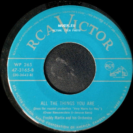 Freddy Martin And His Orchestra - All The Things You Are / Make Believe side A