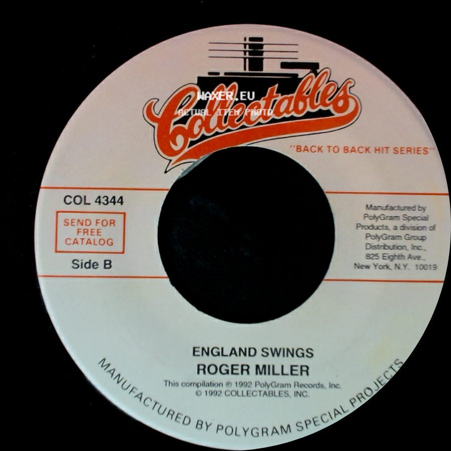 Roger Miller - Engine Engine #9 / England Swings side B