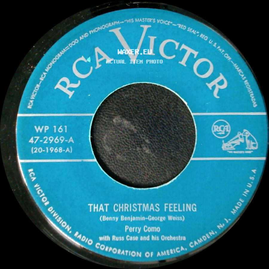 Perry Como / Perry Como And The Satisfiers - That Christmas Feeling / Winter Wonderland side A