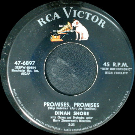 Dinah Shore - Promises, Promises / The Cattle Call side A