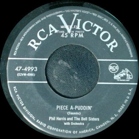Phil Harris And The Bell Sisters / Phil Harris And The Bell Sisters With Orchestra - Hi-Diddle-Diddle / Piece A-Puddin' side B