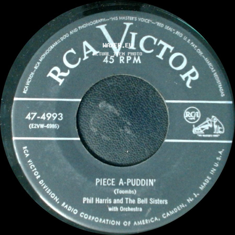Phil Harris And The Bell Sisters / Phil Harris And The Bell Sisters With Orchestra - Hi-Diddle-Diddle / Piece A-Puddin' side B