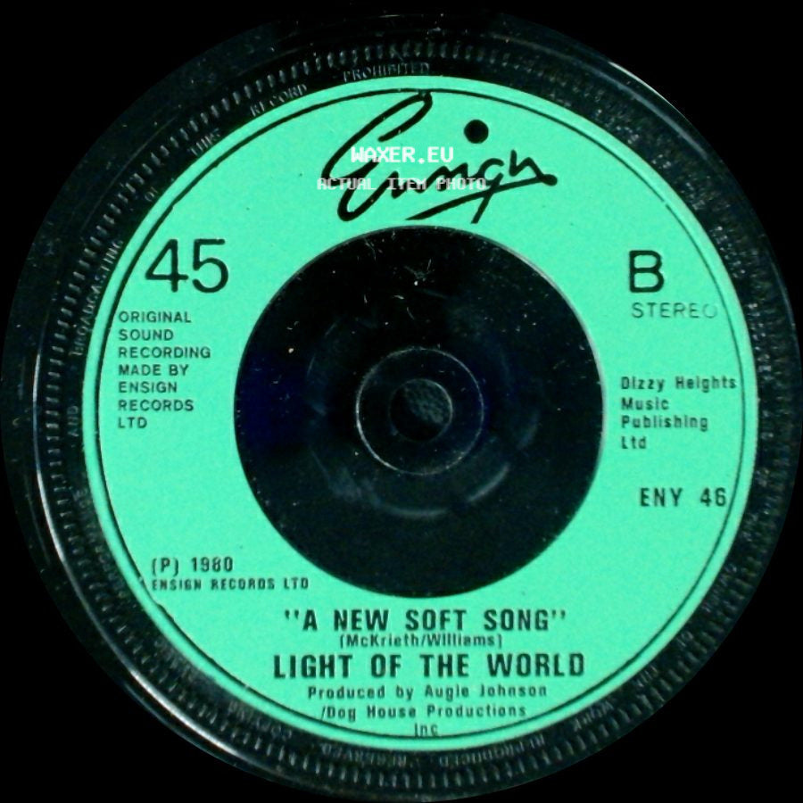 Light Of The World - I Shot The Sheriff / A New Soft Song side B