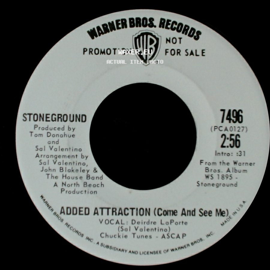 Stoneground - Added Attraction (Come And See Me) / Looking For You side A