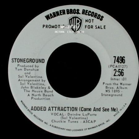 Stoneground - Added Attraction (Come And See Me) / Looking For You side A