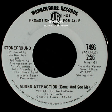 Stoneground - Added Attraction (Come And See Me) / Looking For You side A