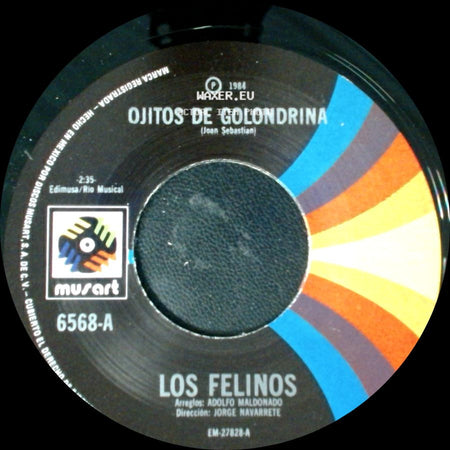 Los Felinos - Rumbo A California / Ojitos De Golondrina side B