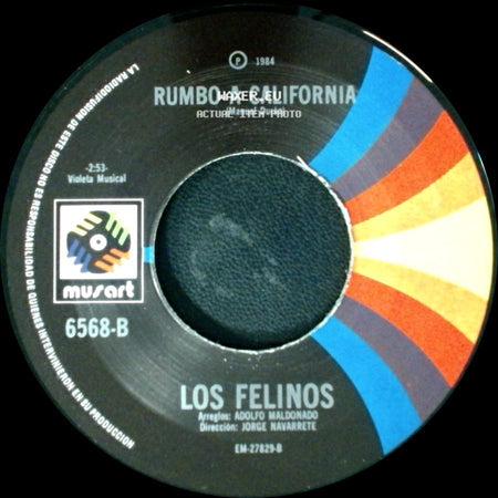 Los Felinos - Rumbo A California / Ojitos De Golondrina side A