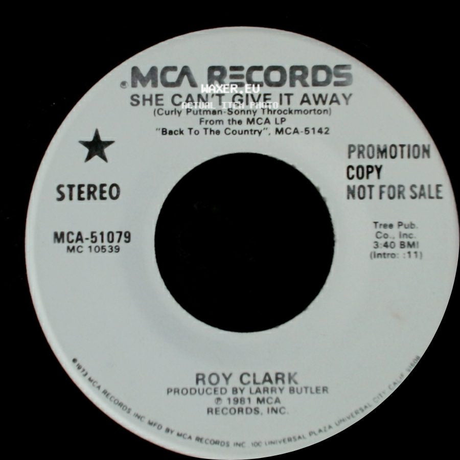 Roy Clark - She Can't Give It Away / She Can't Give It Away side B
