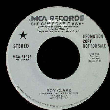 Roy Clark - She Can't Give It Away / She Can't Give It Away side B