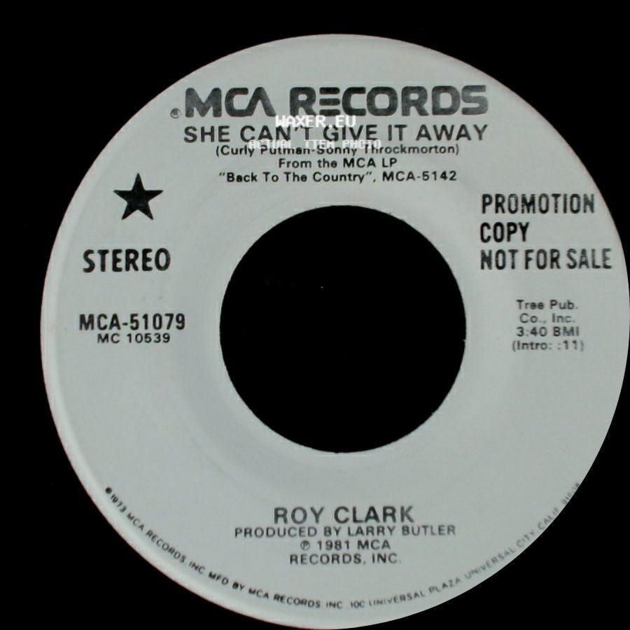 Roy Clark - She Can't Give It Away / She Can't Give It Away side B